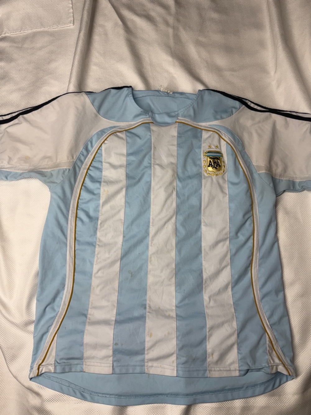 Argentina AFA Soccer Jersey in Sky Blue & White - XL